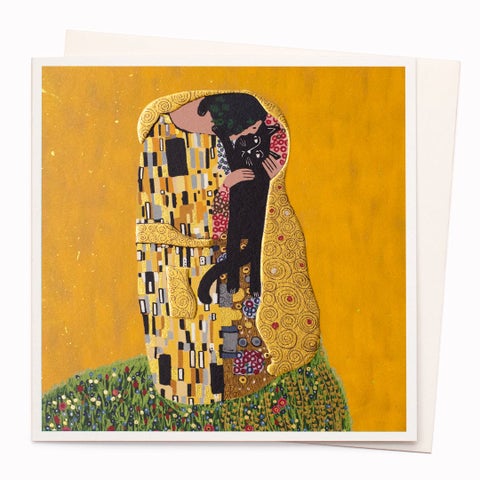 Kort Cats in Art The Kiss