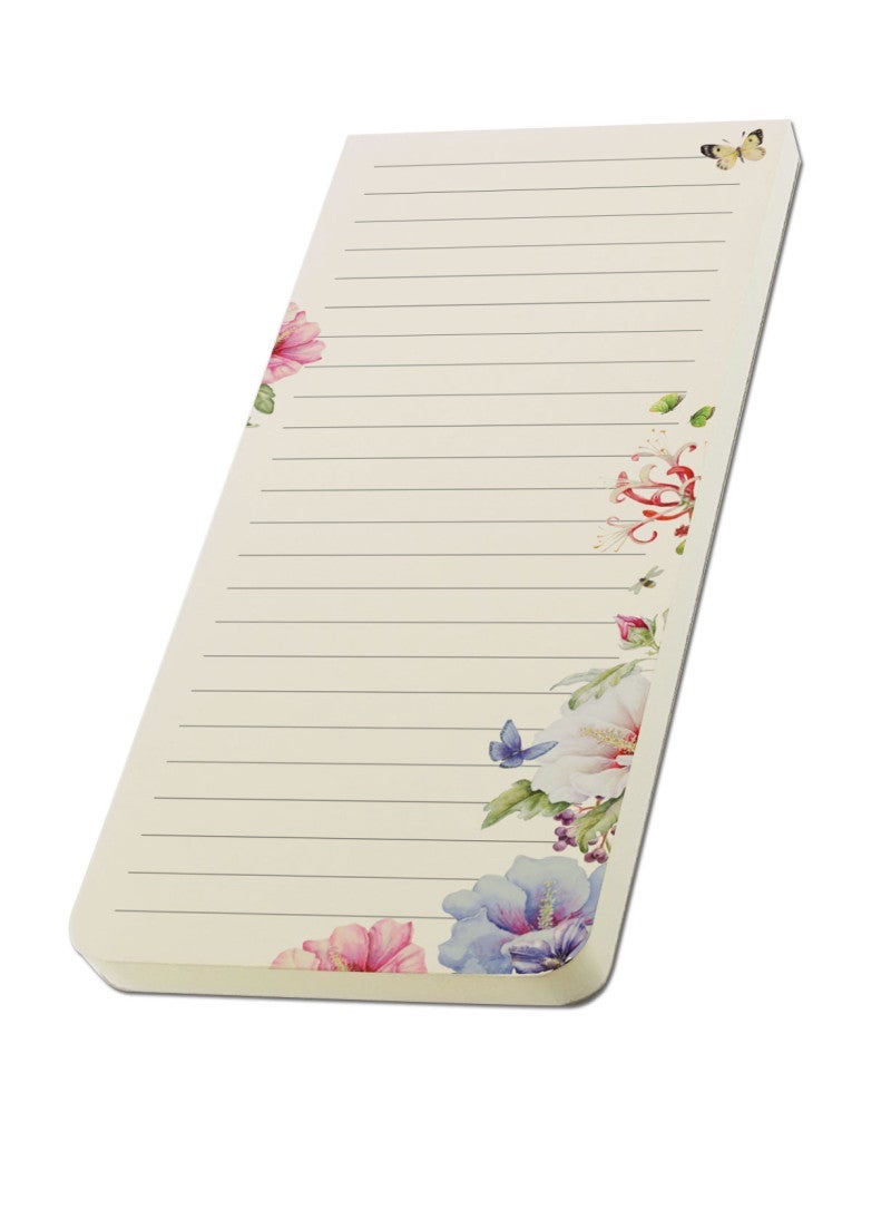 Huskeliste med magnet 10x23 Hibiscus