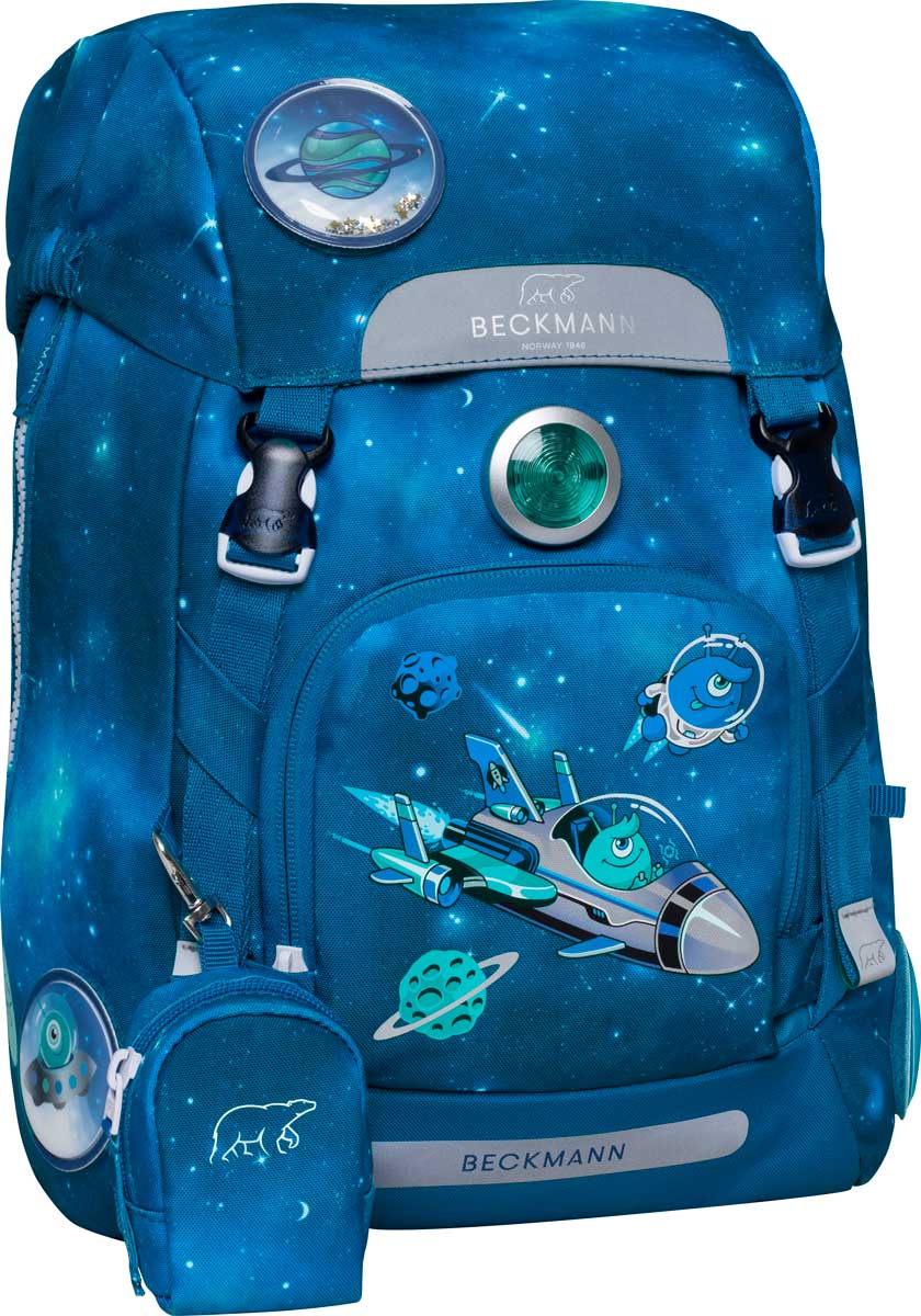 Skolesekk 1.kl Galaxy 22L Beckmann
