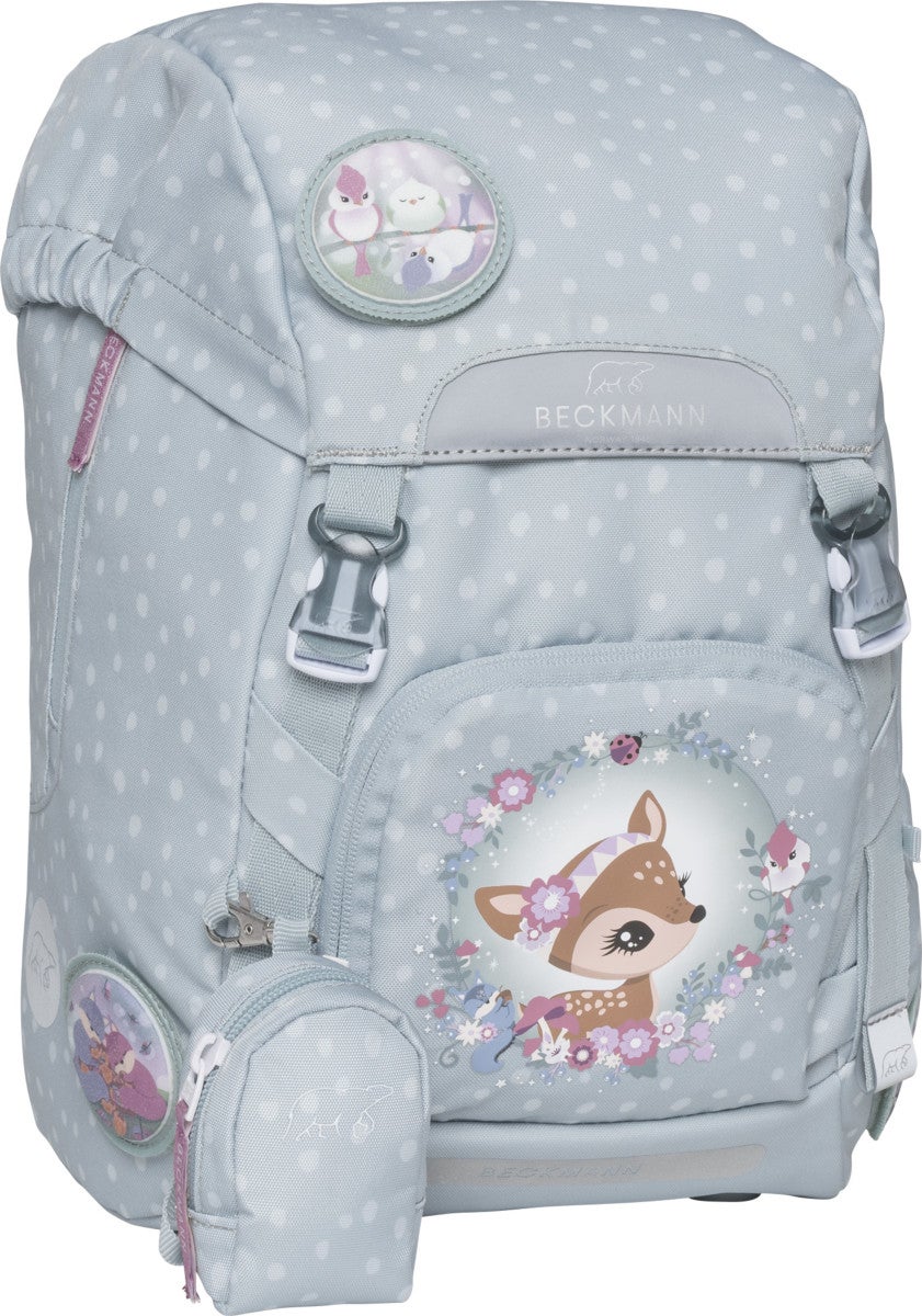Skolesekk 1.kl Forest Deer Dusty Mint Classic 22L