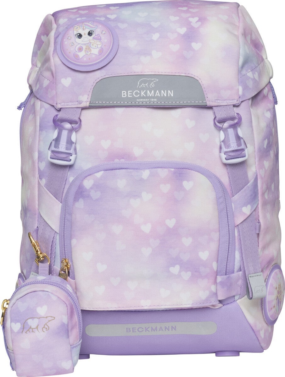 Skolesekk 1.kl Unicorn Princess Purple Classic 22L