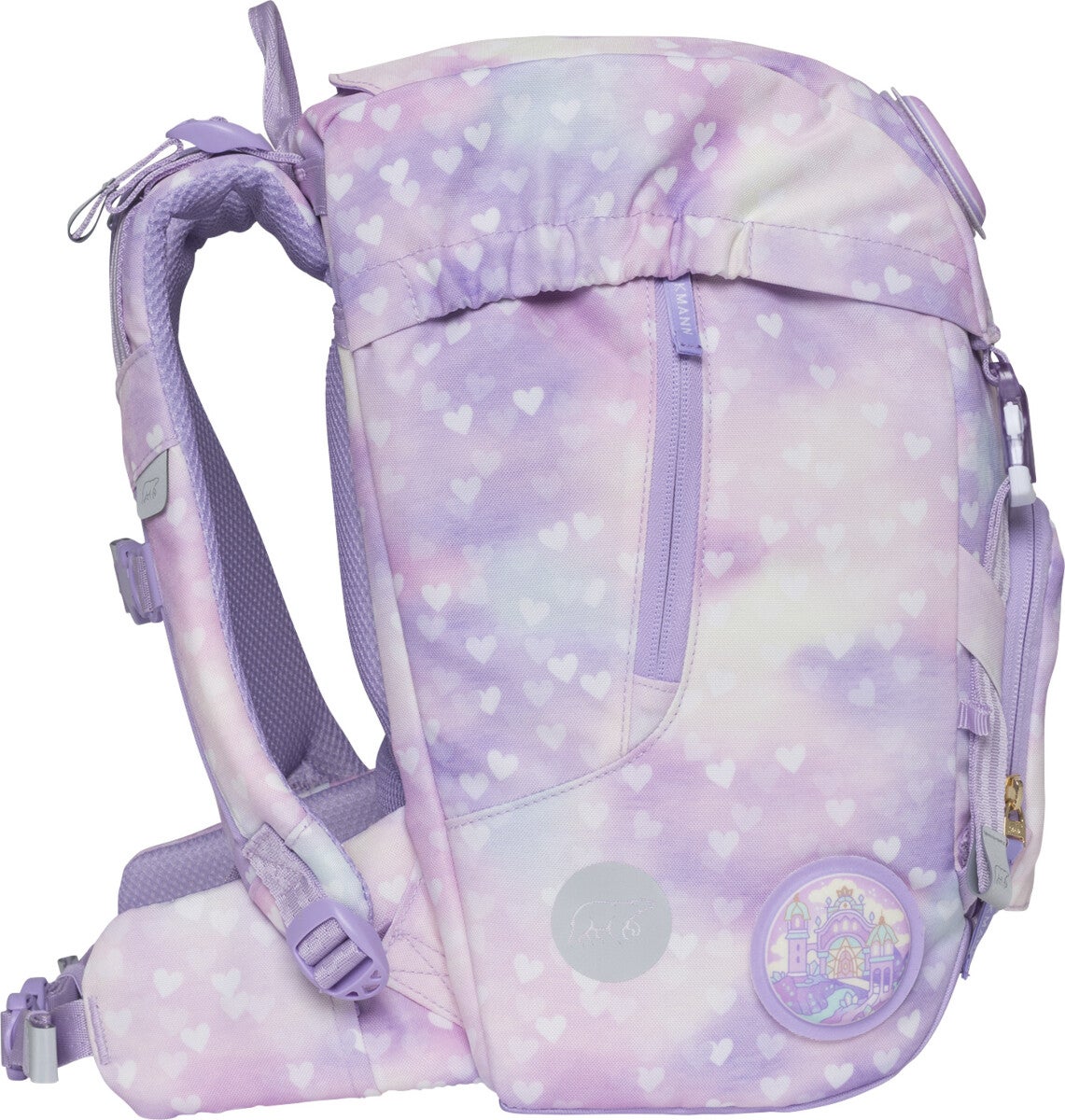 Skolesekk 1.kl Unicorn Princess Purple Classic 22L