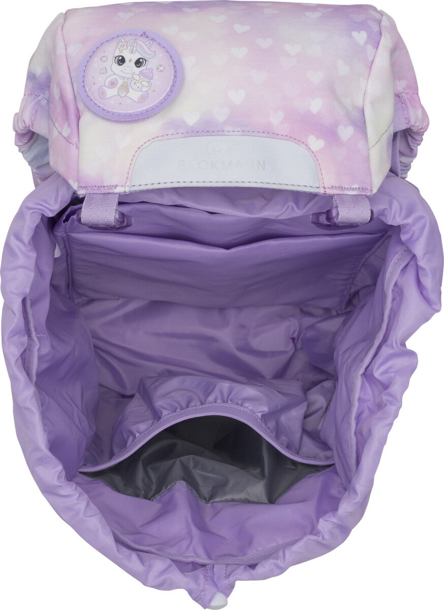 Skolesekk 1.kl Unicorn Princess Purple Classic 22L