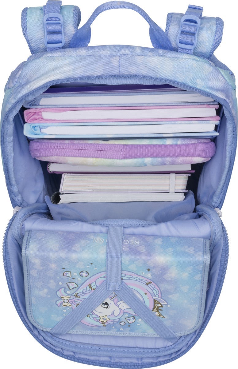 Skolesekk 1.kl Unicorn Princess Ice Active Air FLX