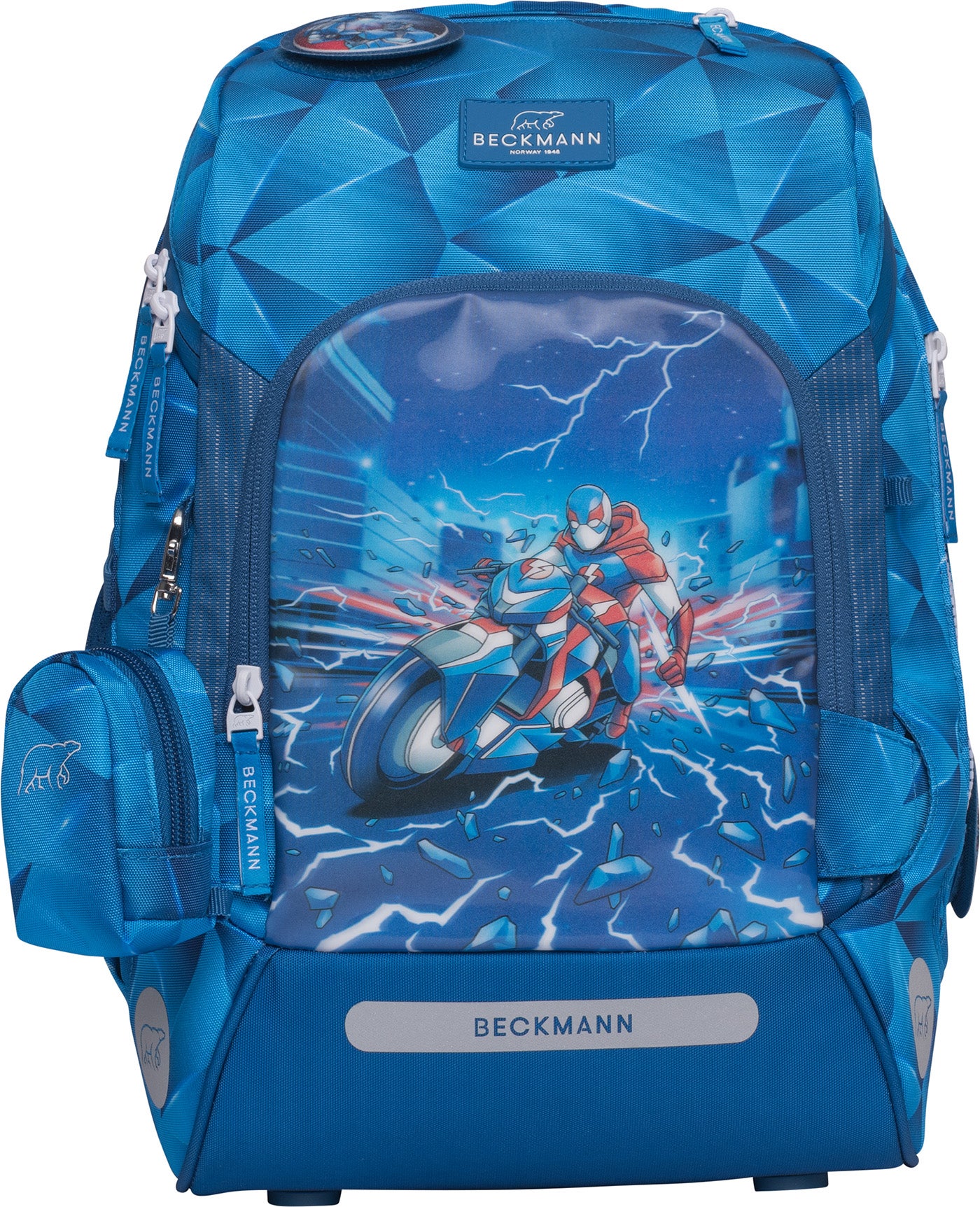 Skolesekk 1.kl Blue Lightning Active Air FLX - Beckmann
