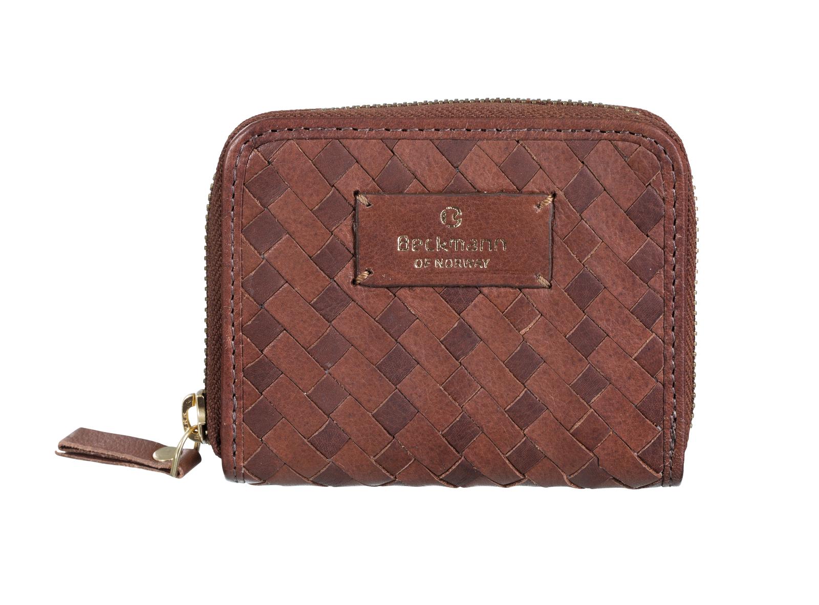 Lommebok Beckmann Cognac Liten Flettet 1