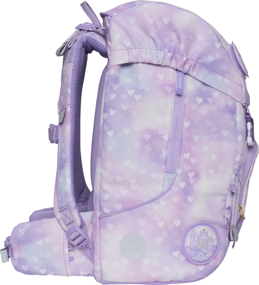 Skolesekk 1.kl Unicorn Princess Purple Classic Maxi 28L