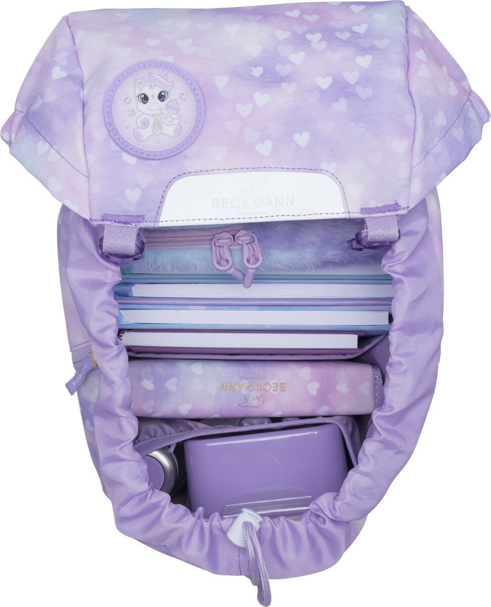 Skolesekk 1.kl Unicorn Princess Purple Classic Maxi 28L