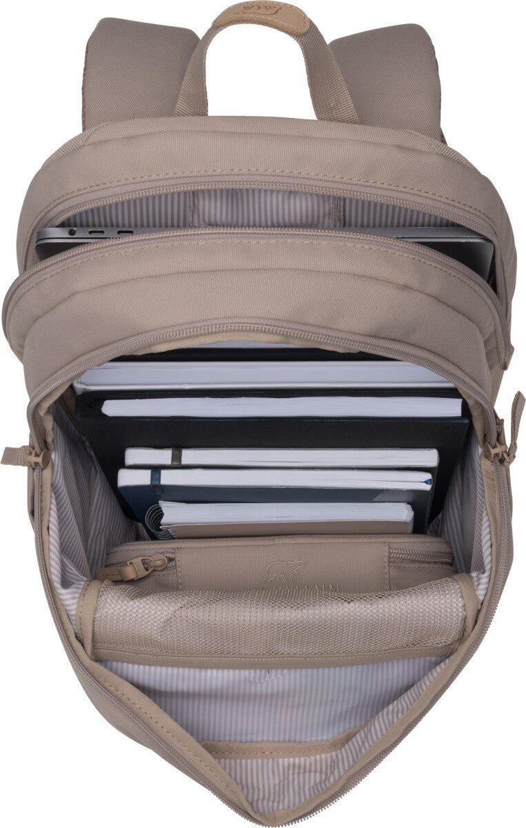 Skolesekk 2-7.kl Beige Urban midi 26L Beckmann