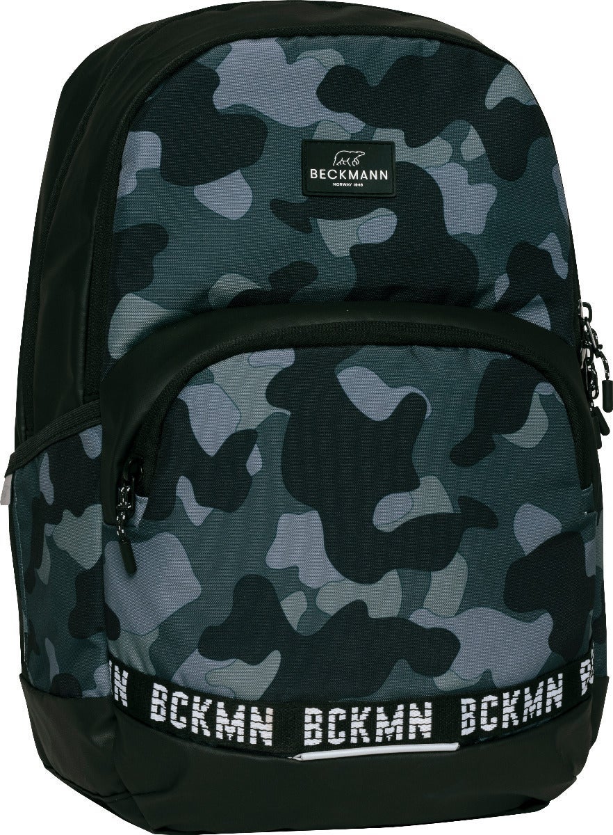 Skolesekk 2.7-kl Camo Sport Junior 30L Beckmann