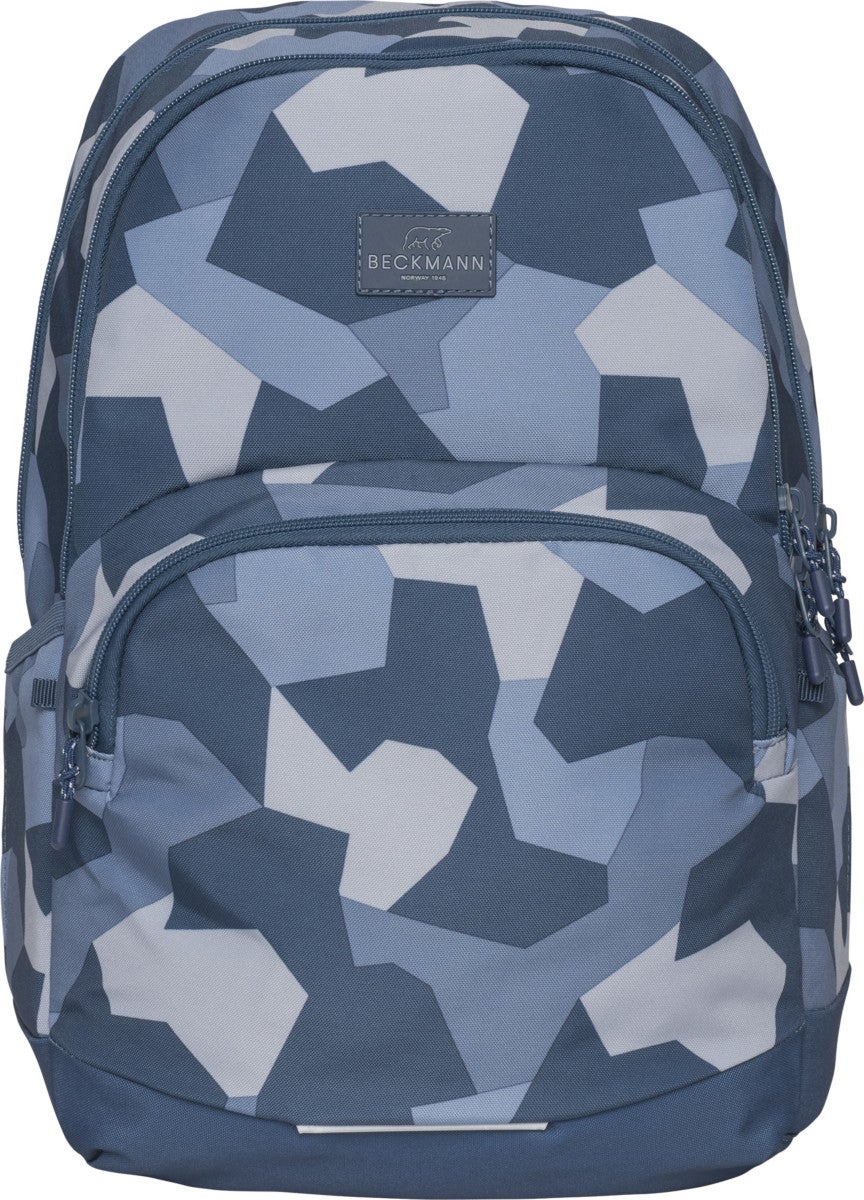Skolesekk 2-7.kl Blue Camo Sport Junior 30L - Beckmann