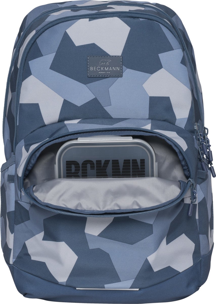 Skolesekk 2-7.kl Blue Camo Sport Junior 30L