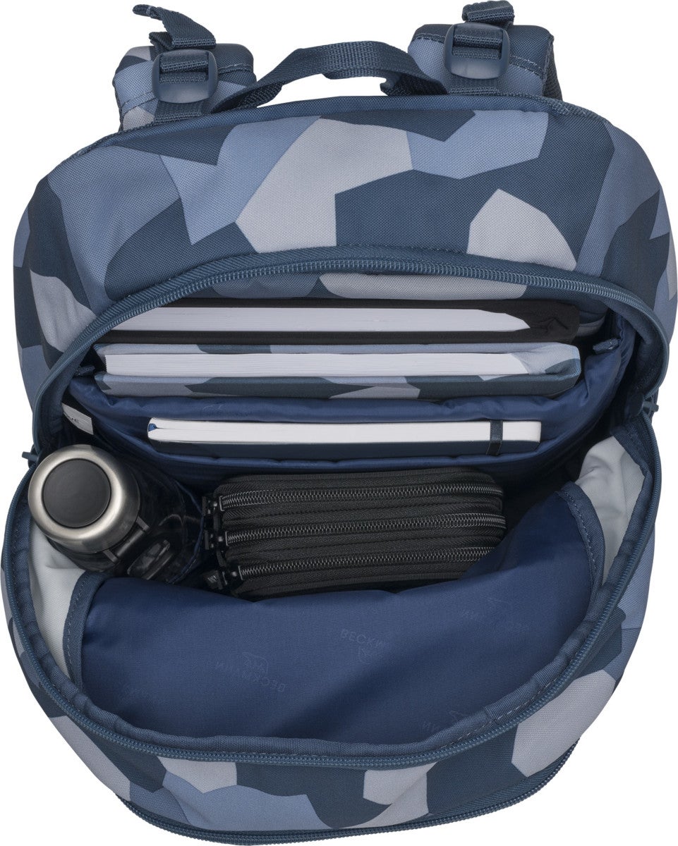 Skolesekk 2-7.kl Blue Camo Sport Junior 30L