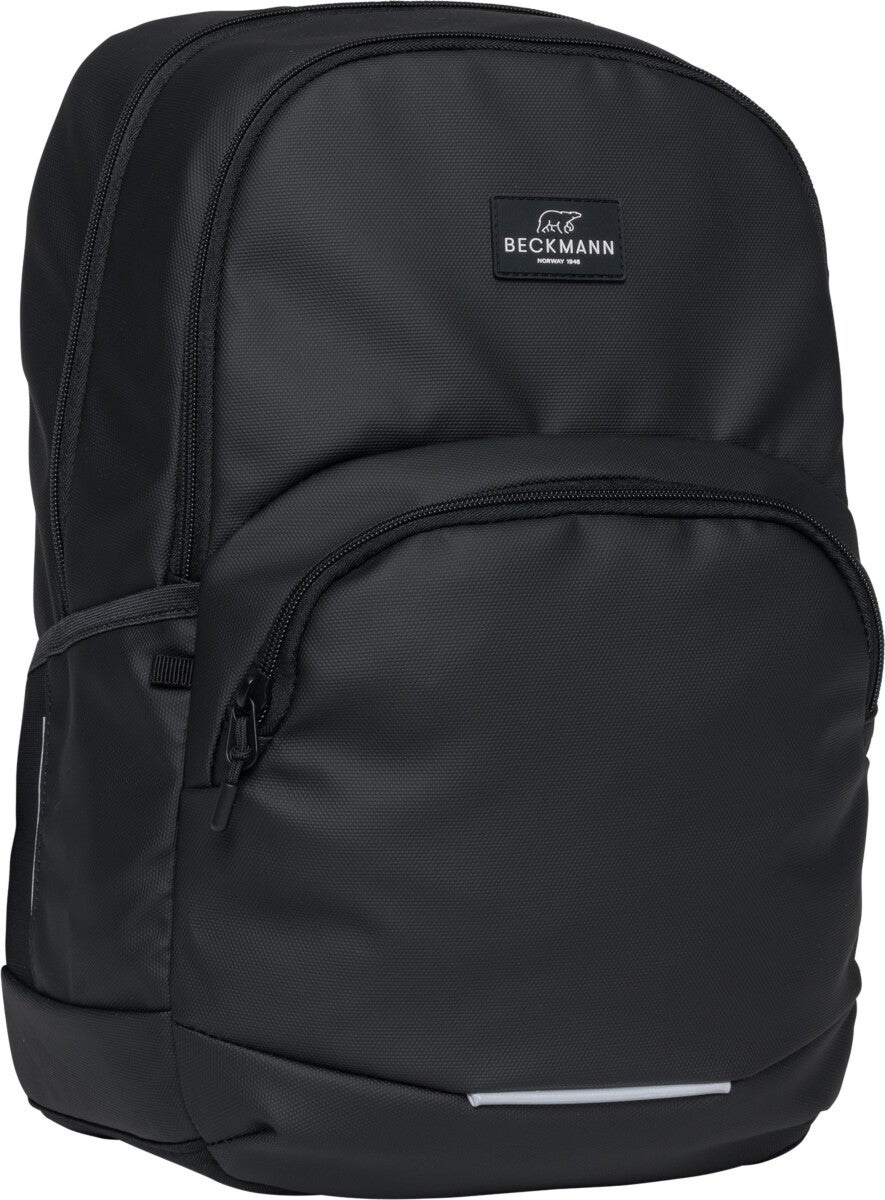 Skolesekk 2-7.kl Black Coated Sport Junior 30L - Beckmann