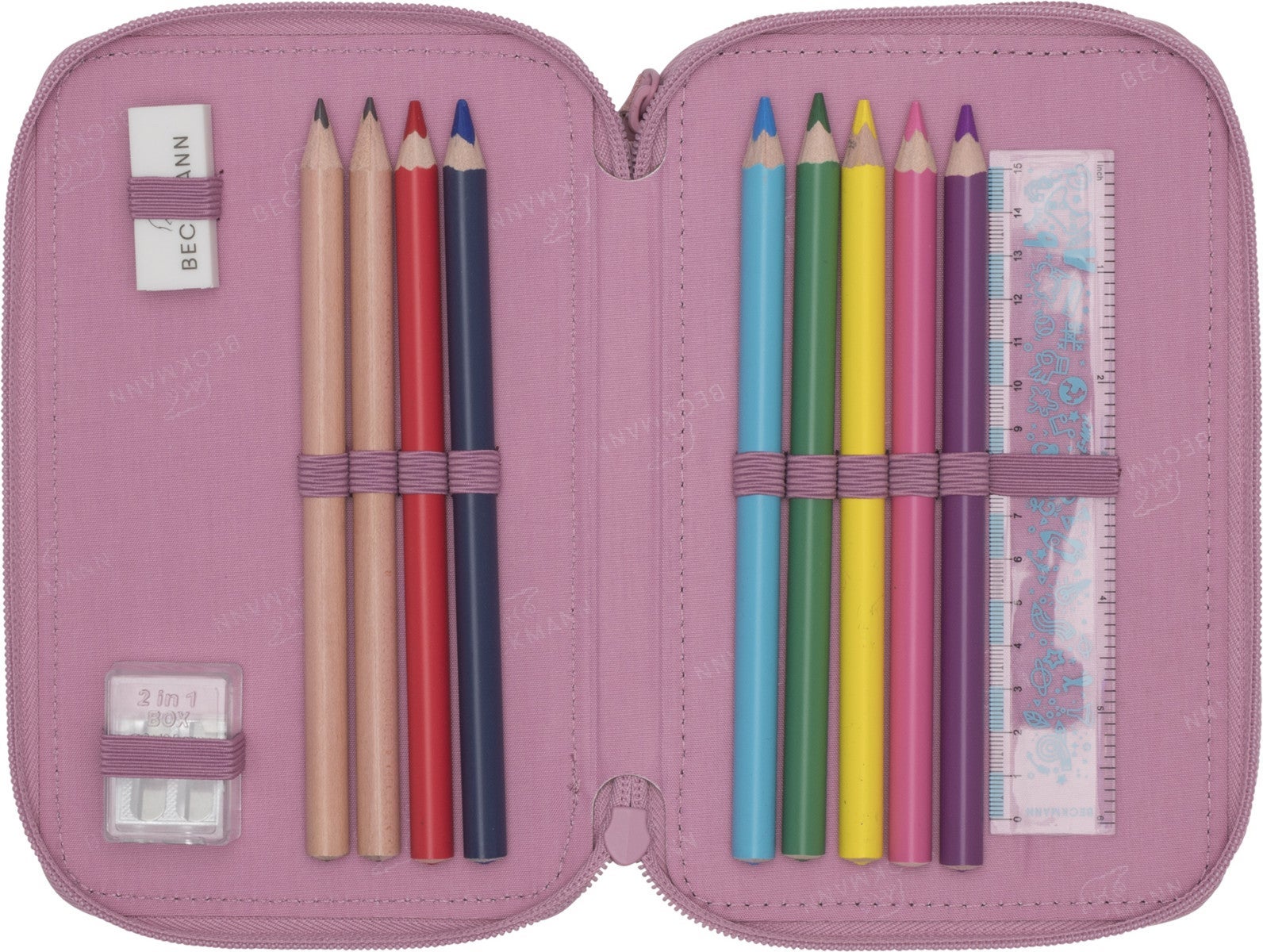 Pennal Pink Trelags m/innhold Beckmann