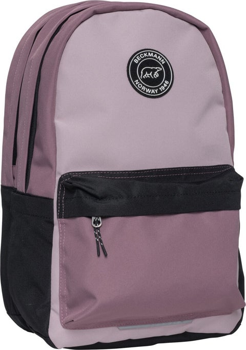 Skolesekk City Pink Colorblock 30L Beckmann