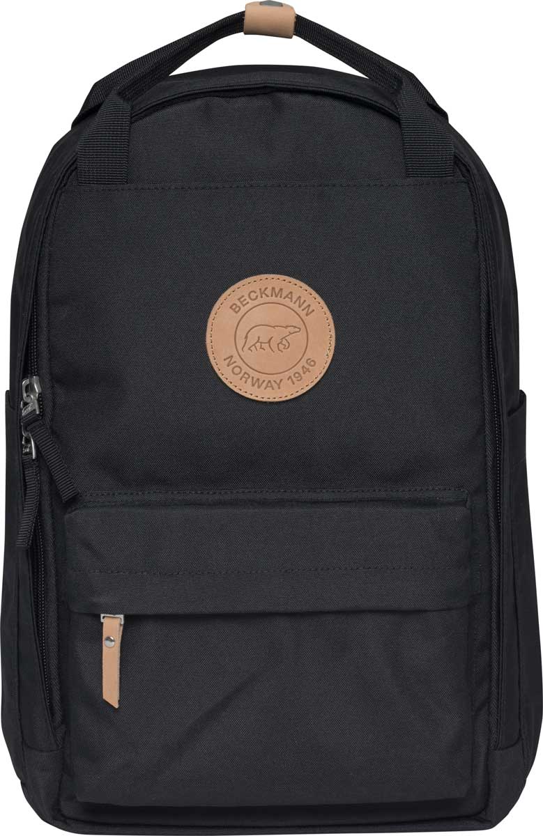 Skolesekk City Light Black 20L Beckmann