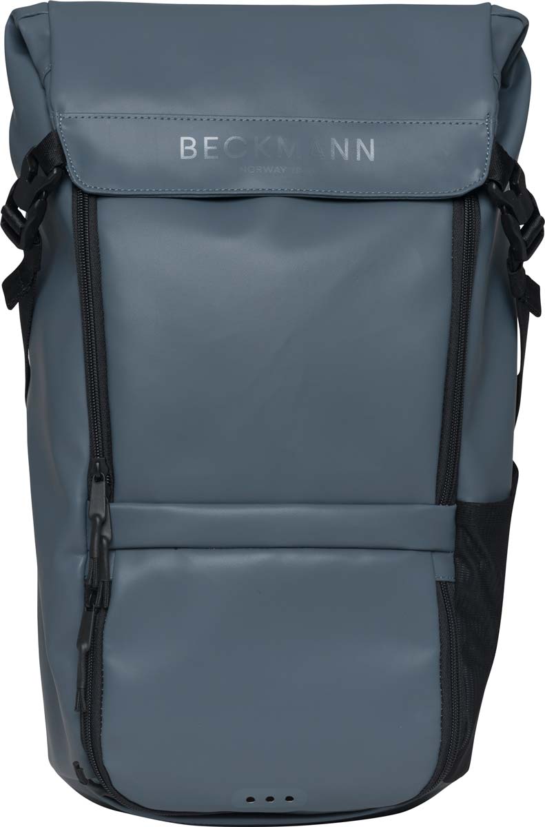 Skolesekk Street Light Blue 22L Beckmann