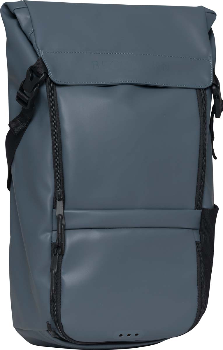 Skolesekk Street Light Blue 22L Beckmann
