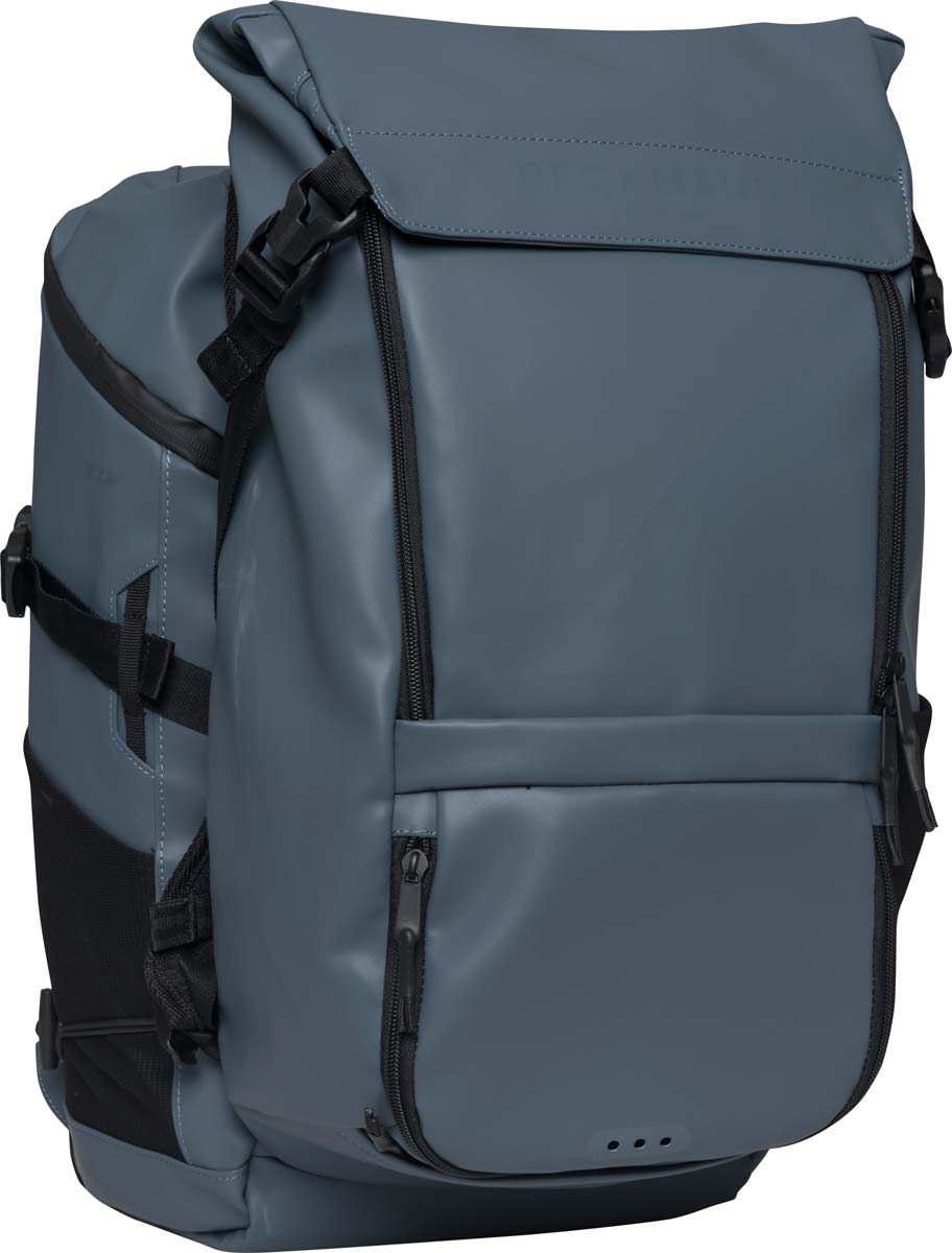 Skolesekk Street Light Blue 22L Beckmann