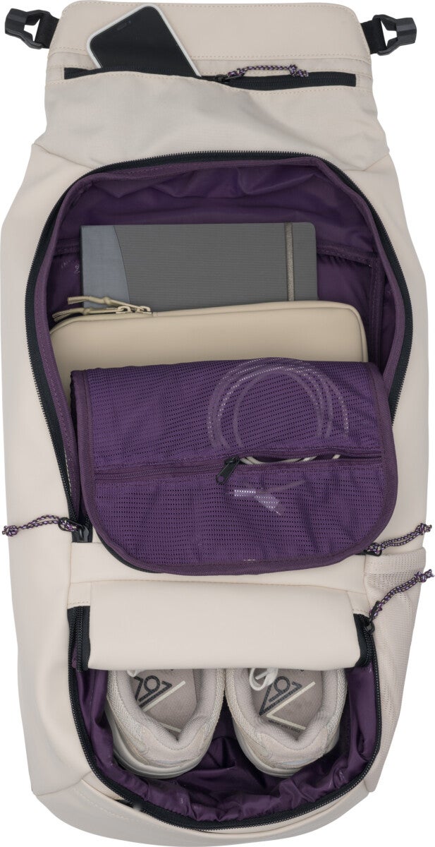 Skolesekk Street Light Cream 22L Beckmann