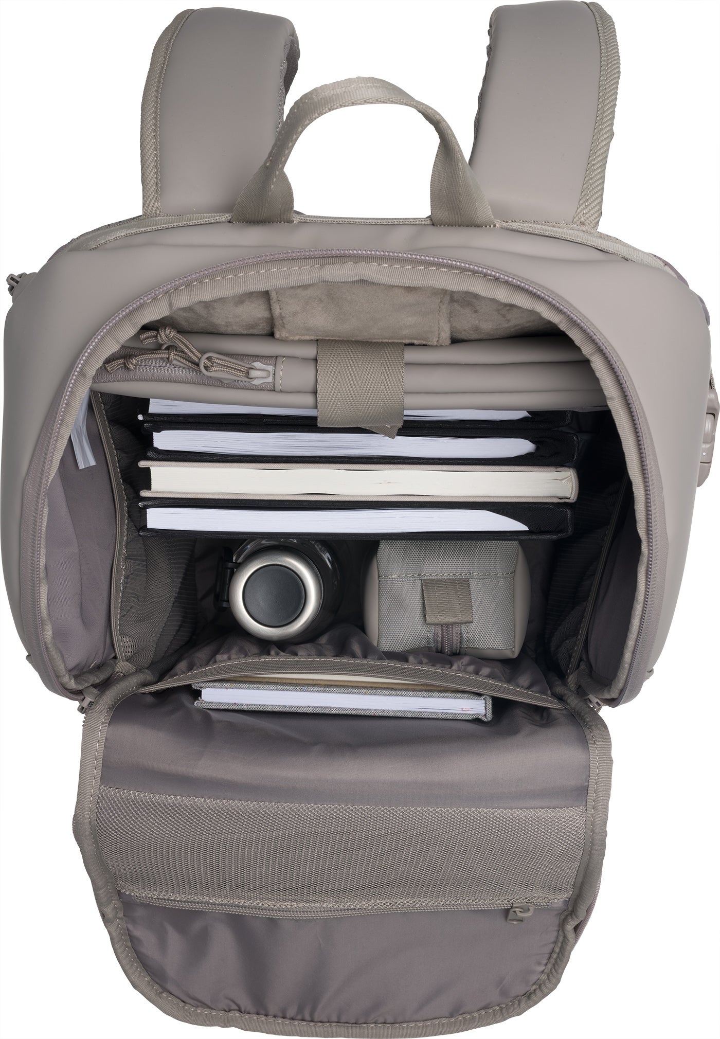 Skolesekk Street FLX Warm Grey 30-35L Beckmann