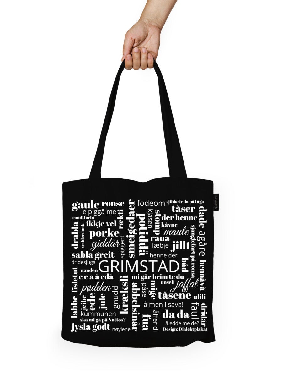 Handlenett Bokhari Grimstad svart