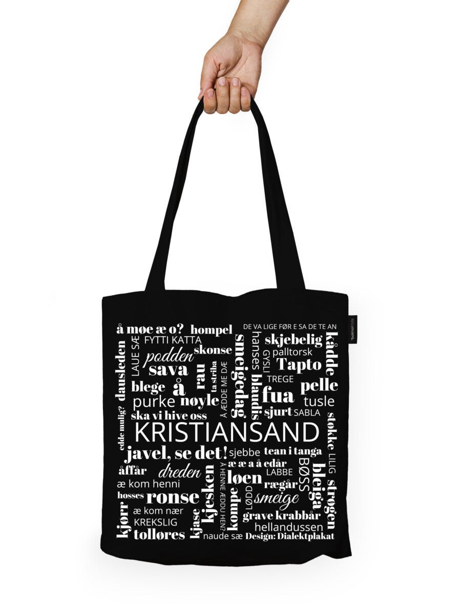 Handlenett Bokhari Kristiansand S svart