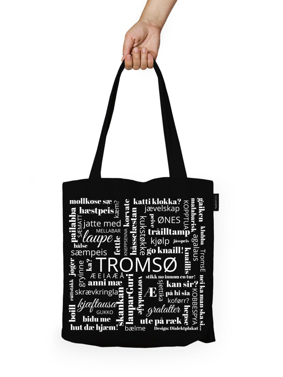 Handlenett Bokhari Tromsø svart