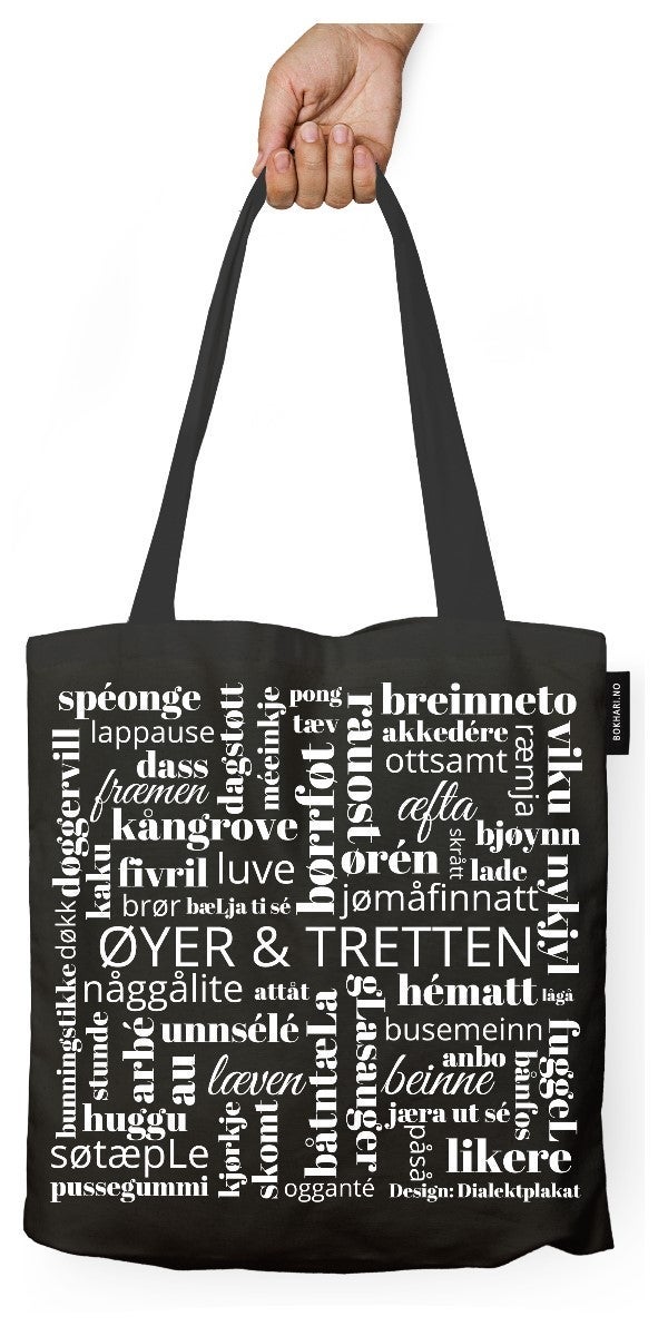 Handlenett Bokhari Øyer & Tretten svart