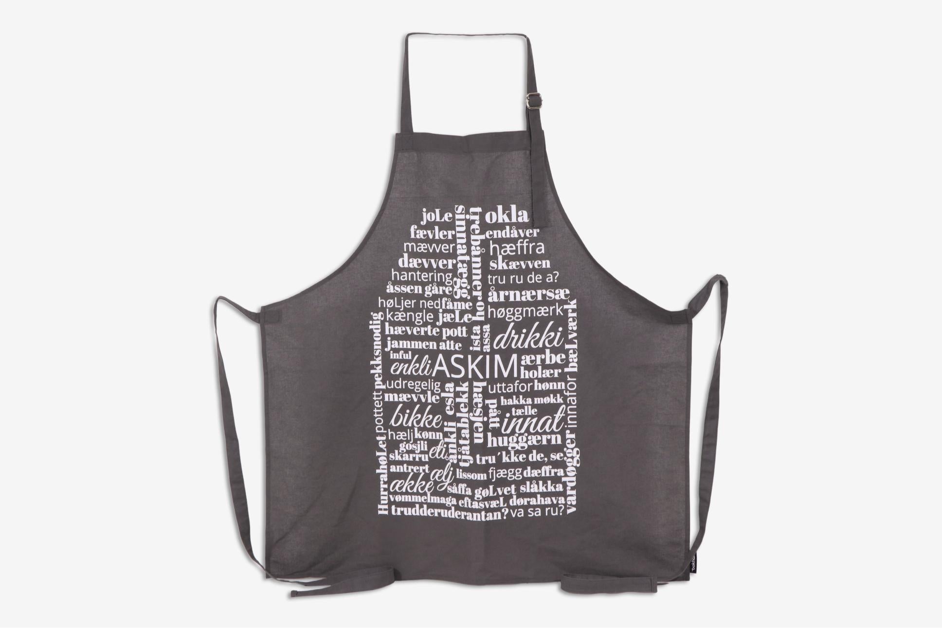 Dialektforkle Bokhari Askim Koks grå