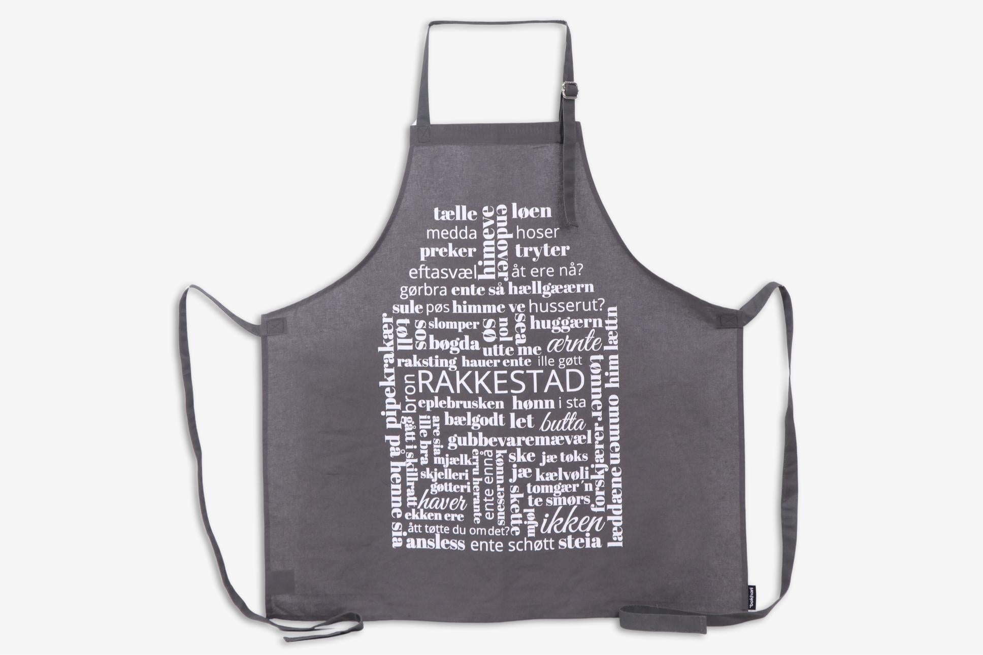 Dialektforkle Bokhari Rakkestad Koks grå