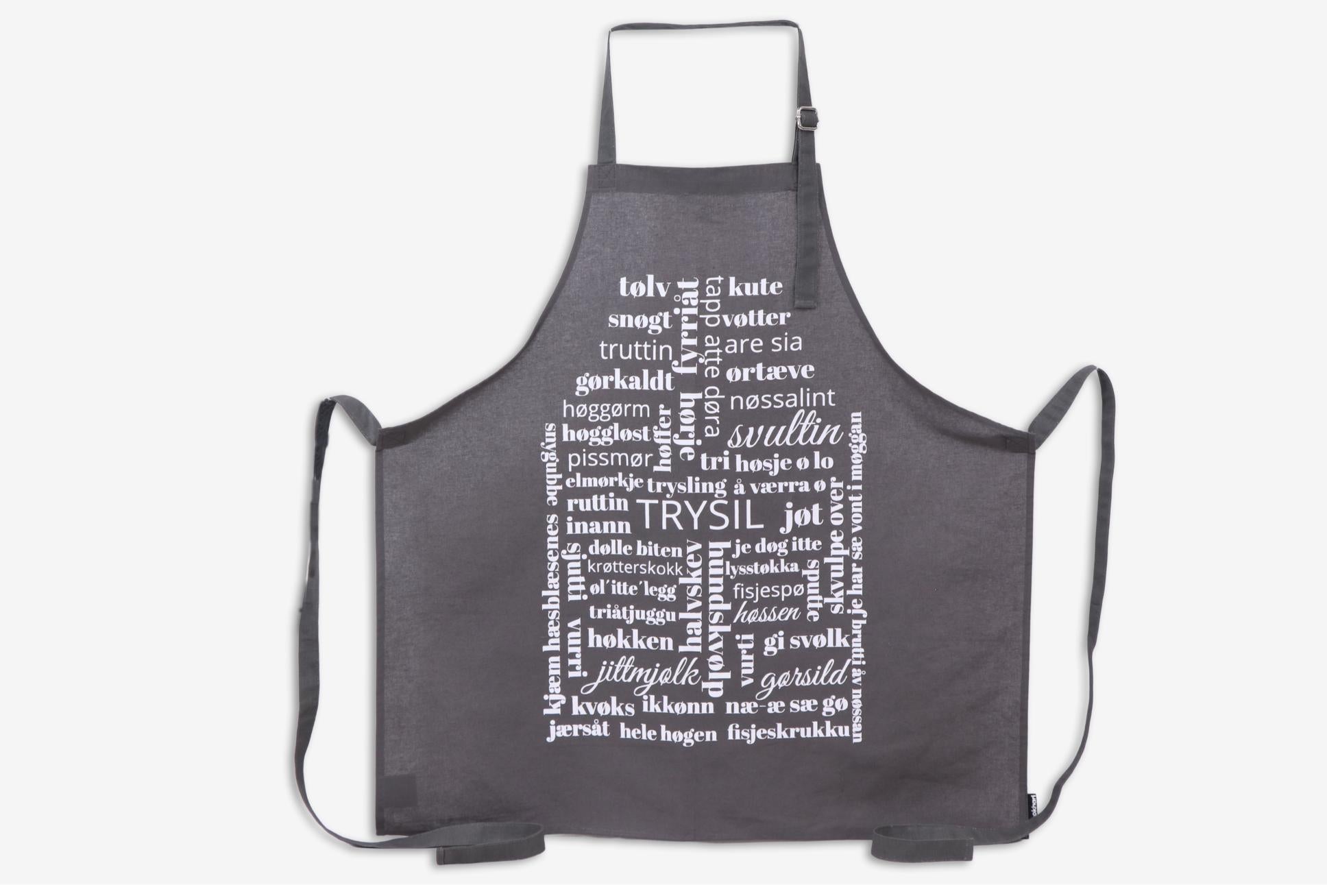 Dialektforkle Bokhari Trysil Koks grå