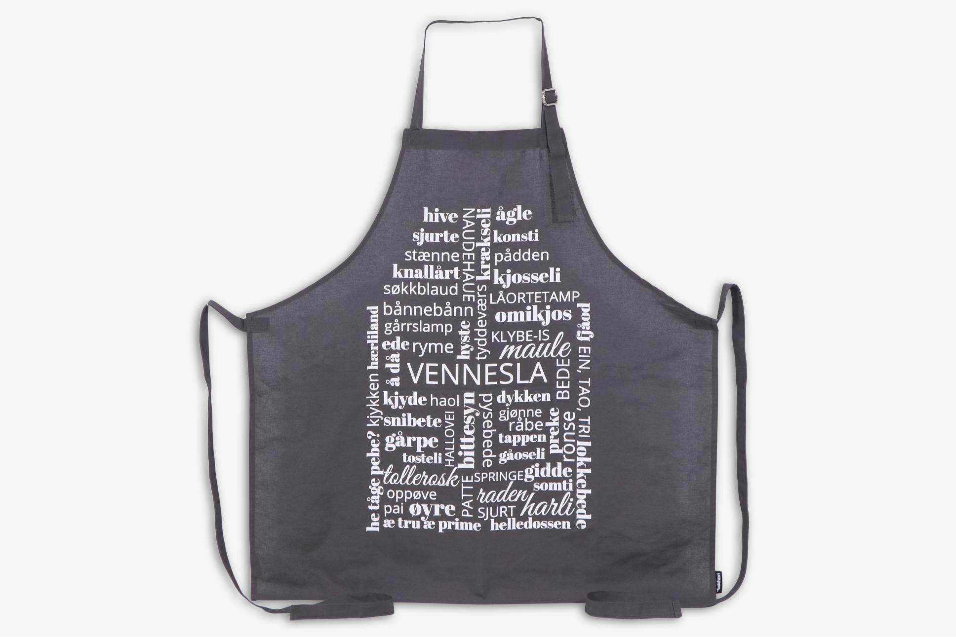 Dialektforkle Bokhari Vennesla Koks grå