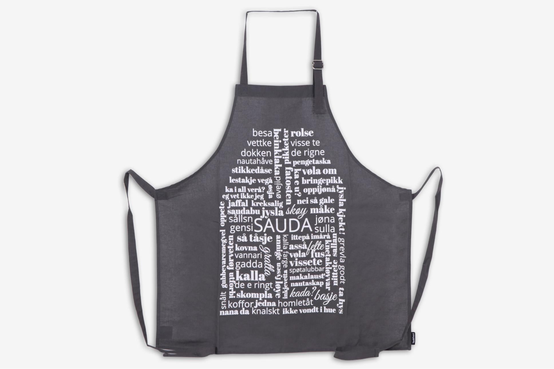 Dialektforkle Bokhari Sauda Koks grå