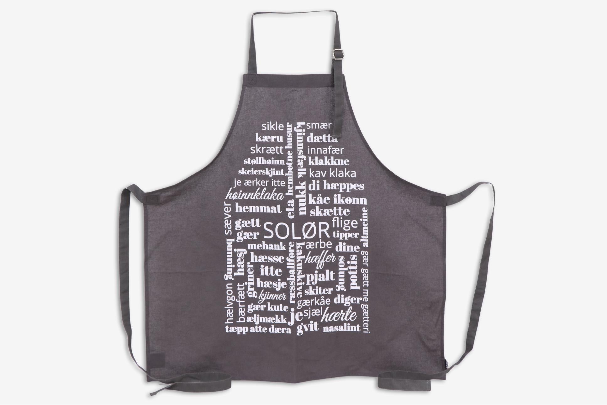 Dialektforkle Bokhari Solør Koks grå