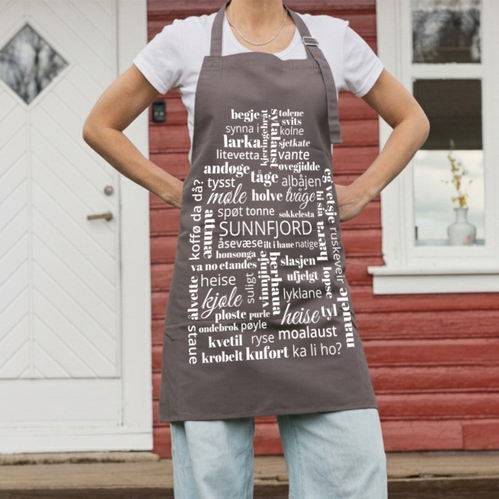 Dialektforkle Bokhari Sunnfjord Koks grå