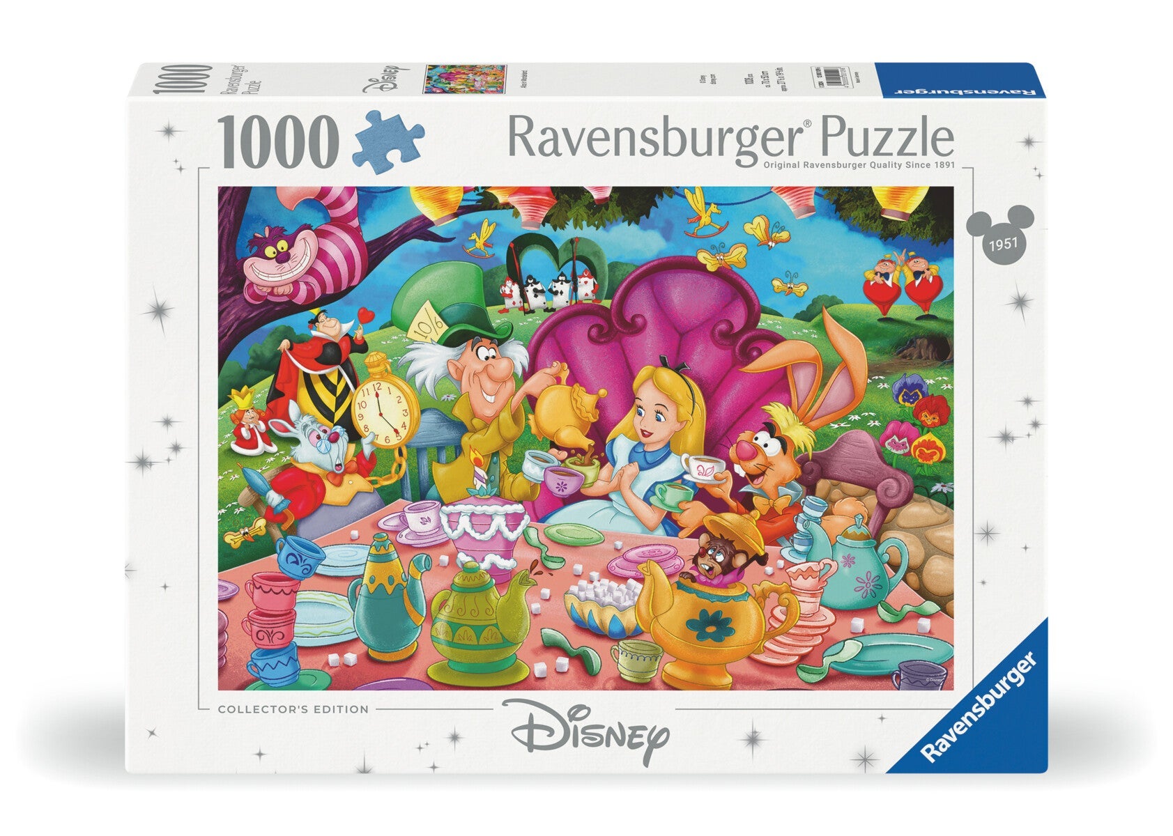 Puslespill 1000 Alice Eventyrland Ravensburger
