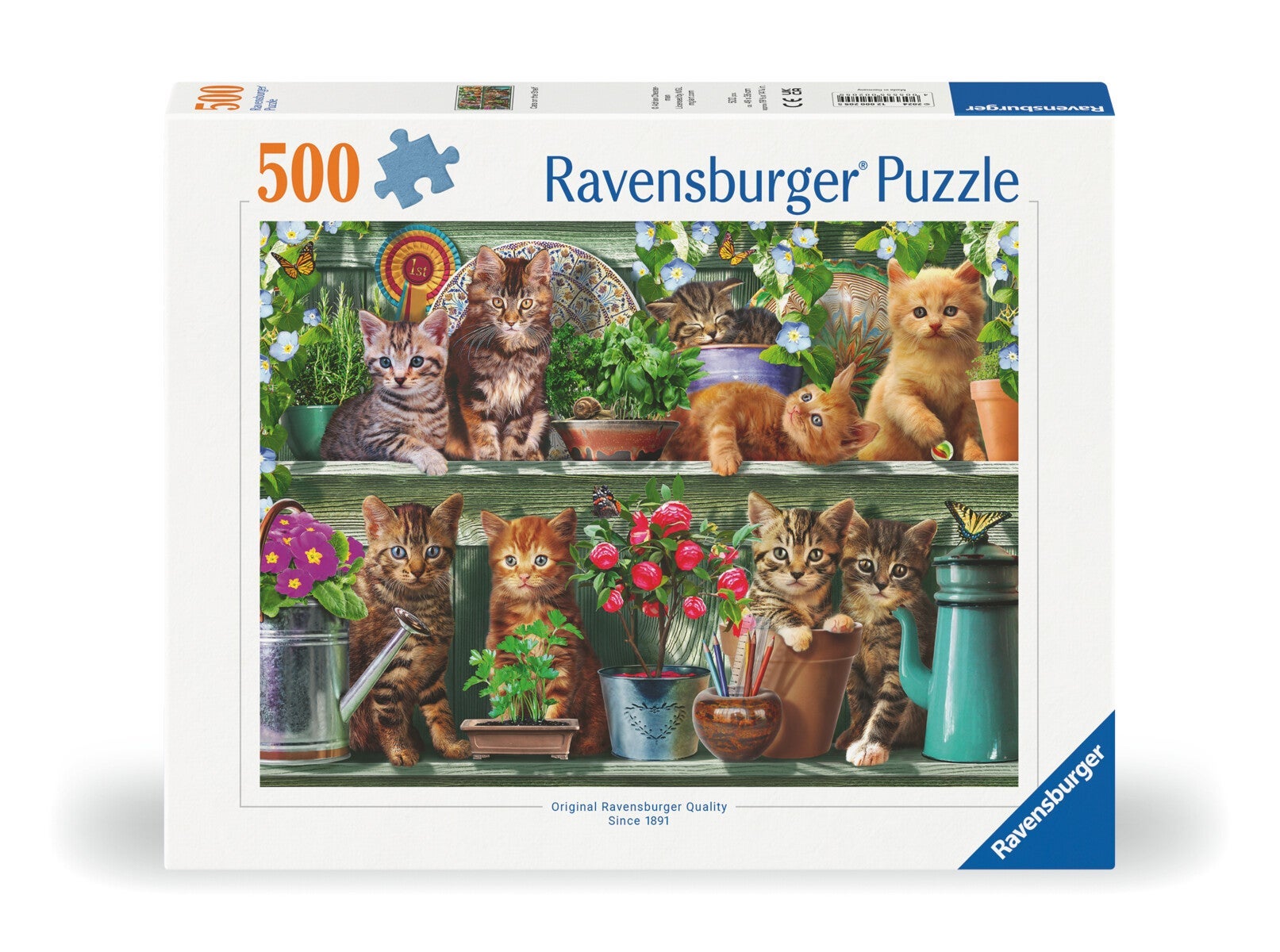 Puslespill 500 Cats On Shelf Ravensburger