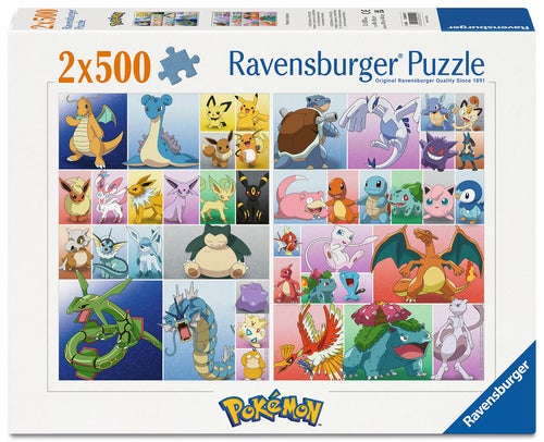 Puslespill 2 x 500 Pokemon Ravensburger