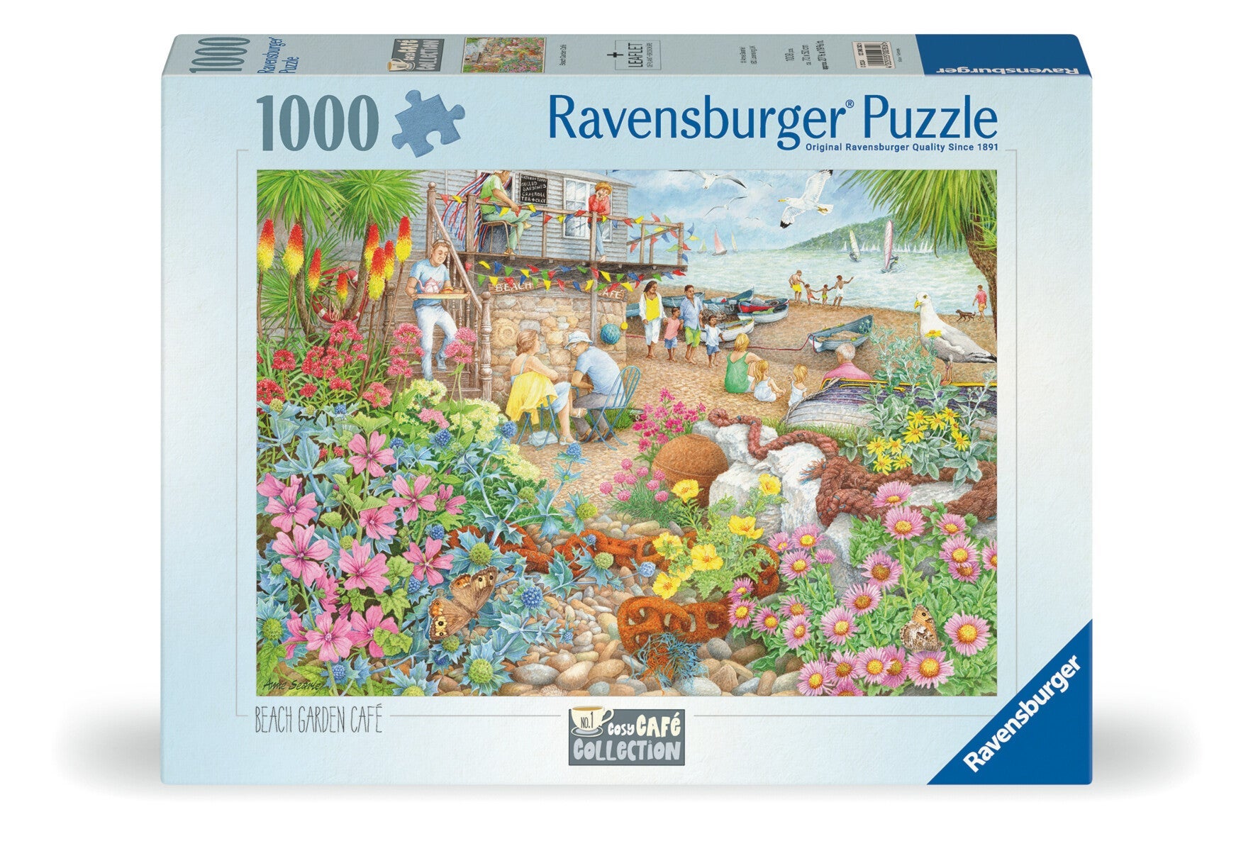 Puslespill 1000 Strand Kafe Ravensburger