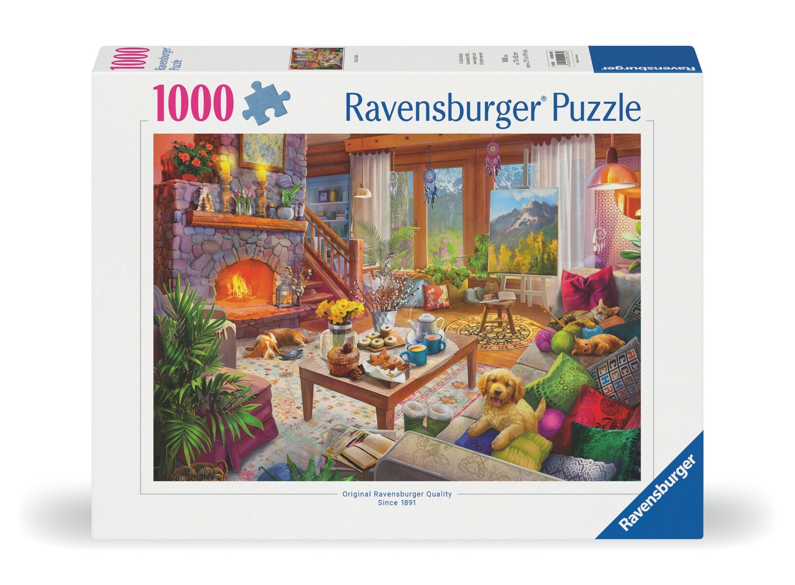 Puslespill 1000 Koselig Hytte Ravensburger