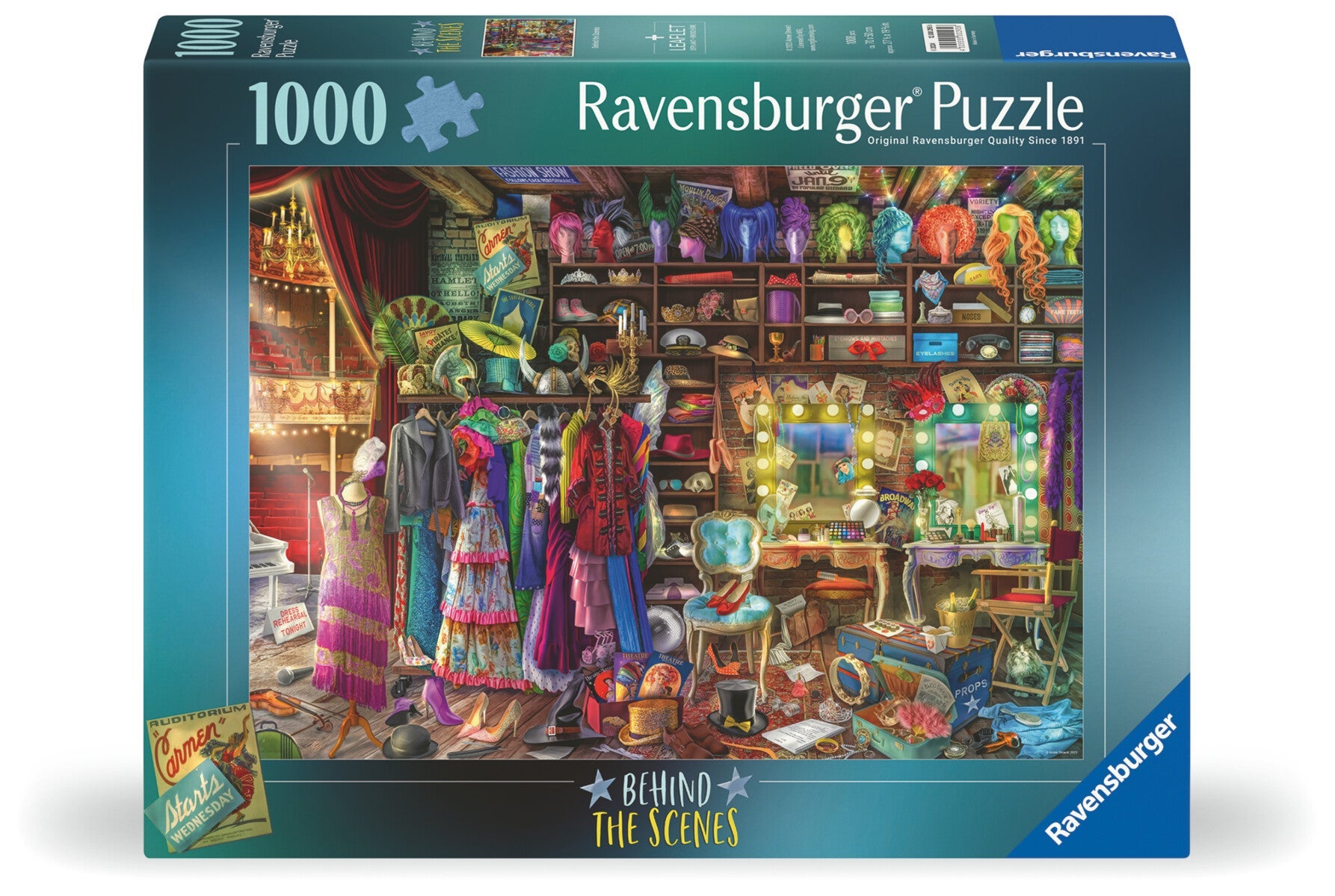 Puslespill 1000 Bak Scenen Ravensburger
