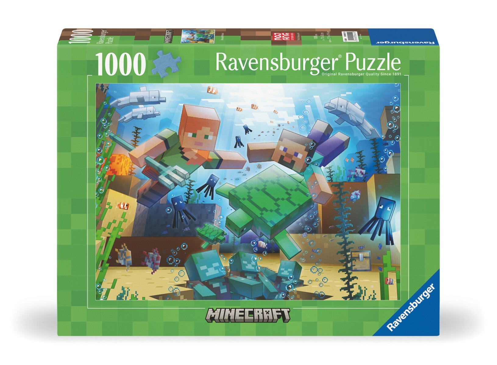Puslespill 1000 Minecraft Mosaic Ravensburger