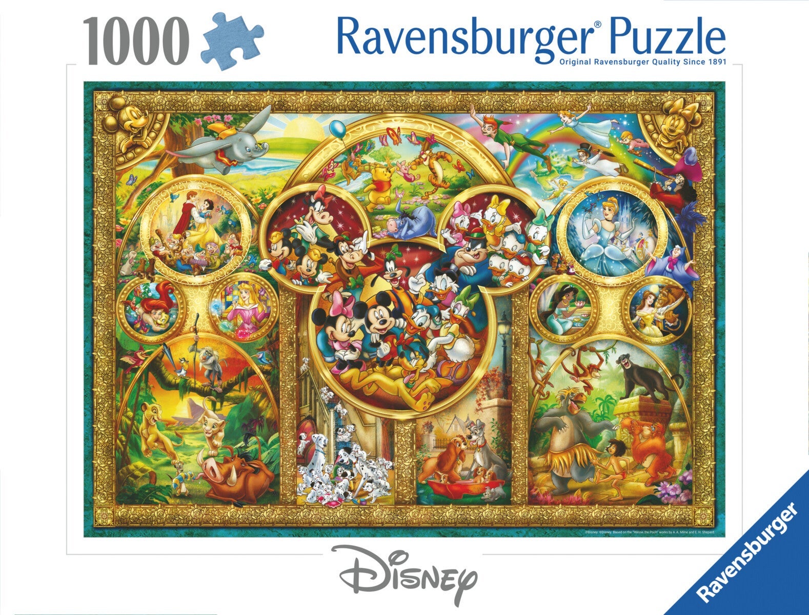 Puslespill 1000 Beste Disney Ravensburger