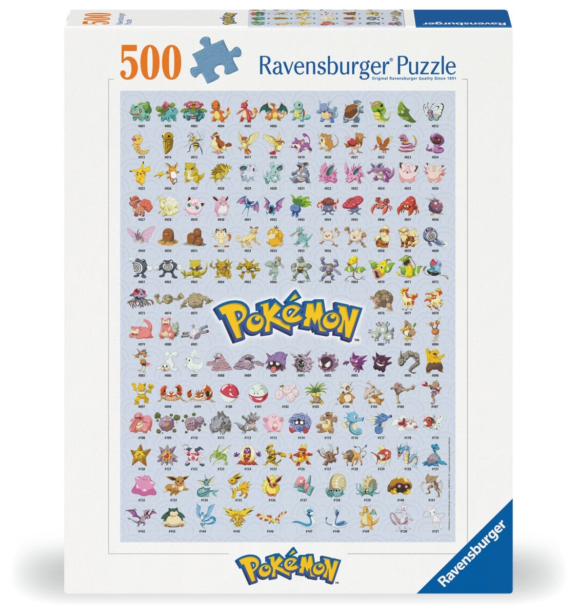 Puslespill 500 Pokémon Ravensburger