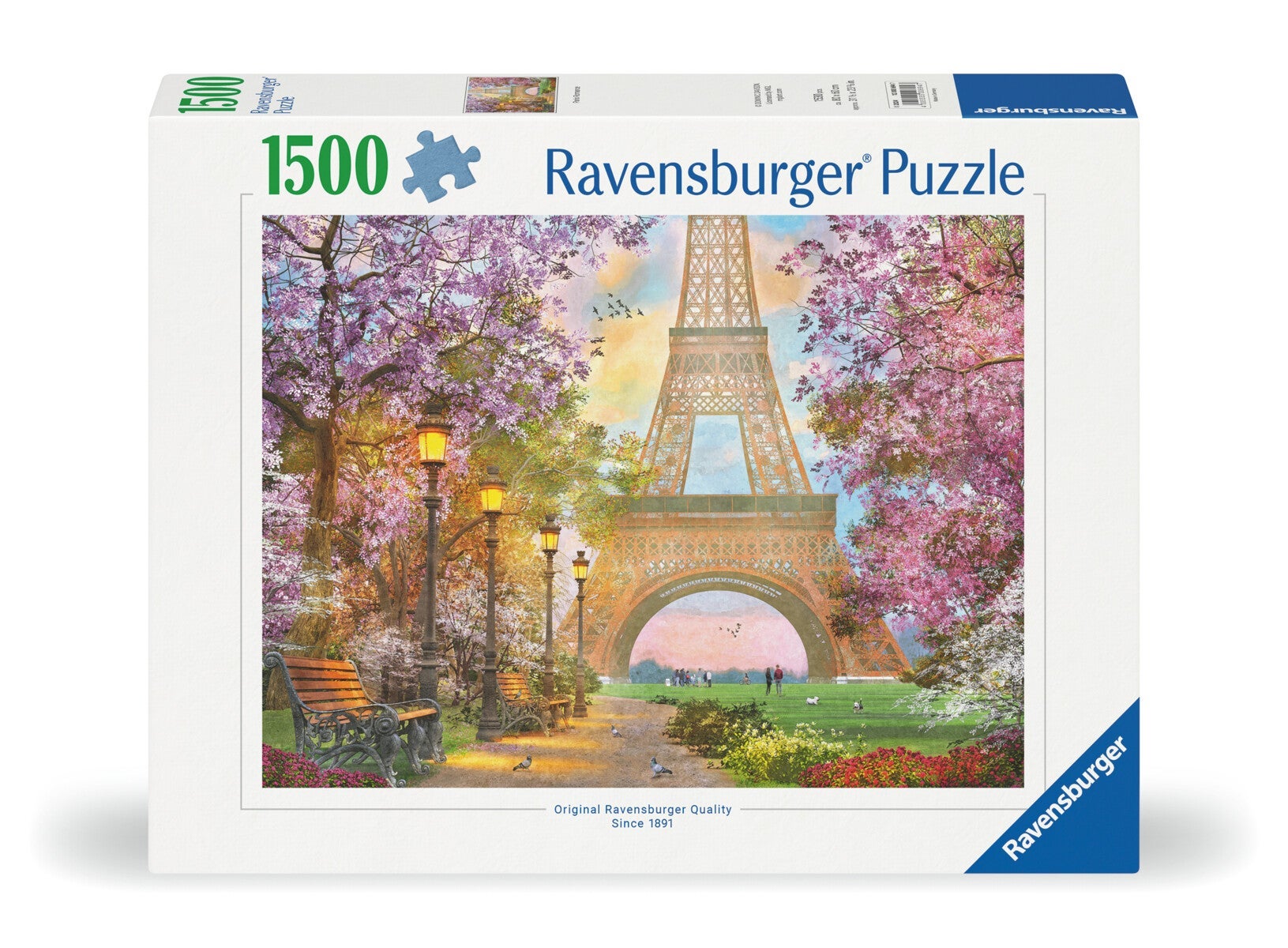 Puslespill 1500 Romantikk Paris Ravensburger