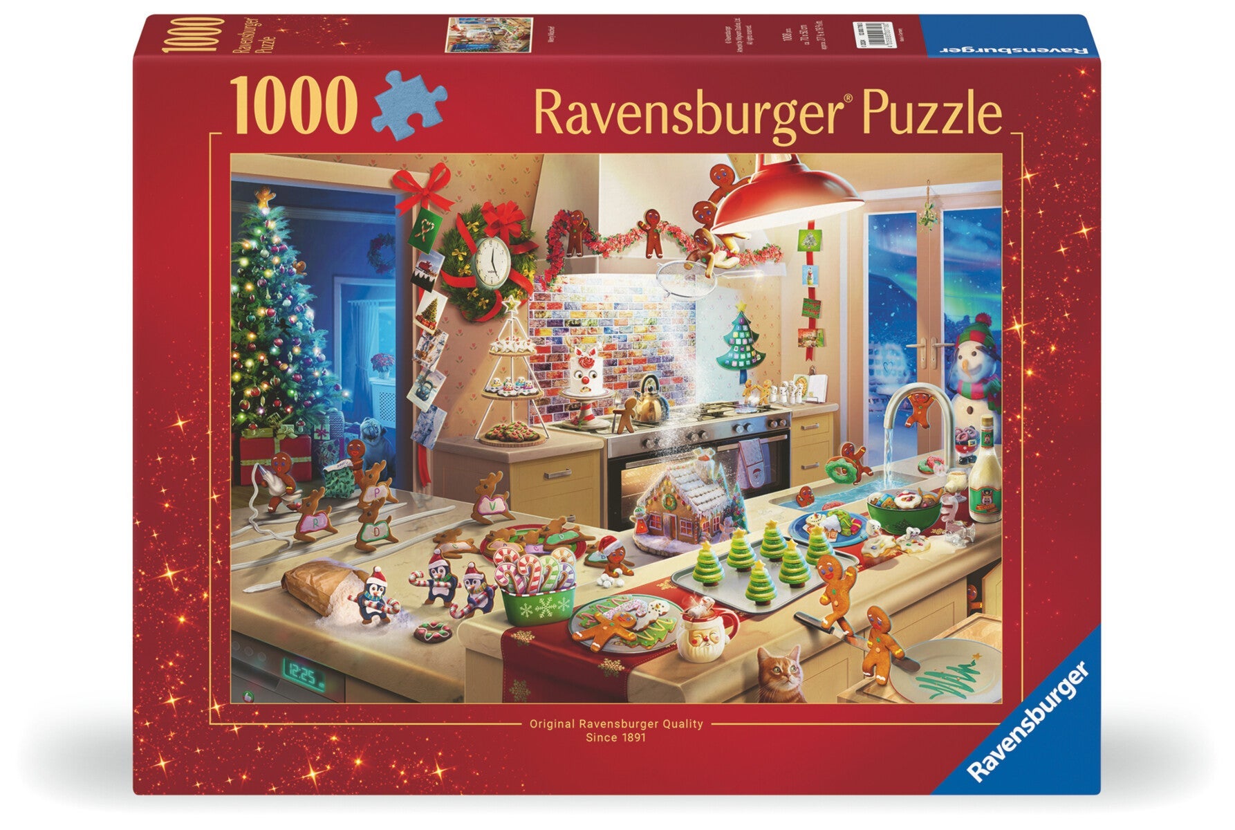 Puslespill 1000 Jul Glad Ugagn Ravensburger
