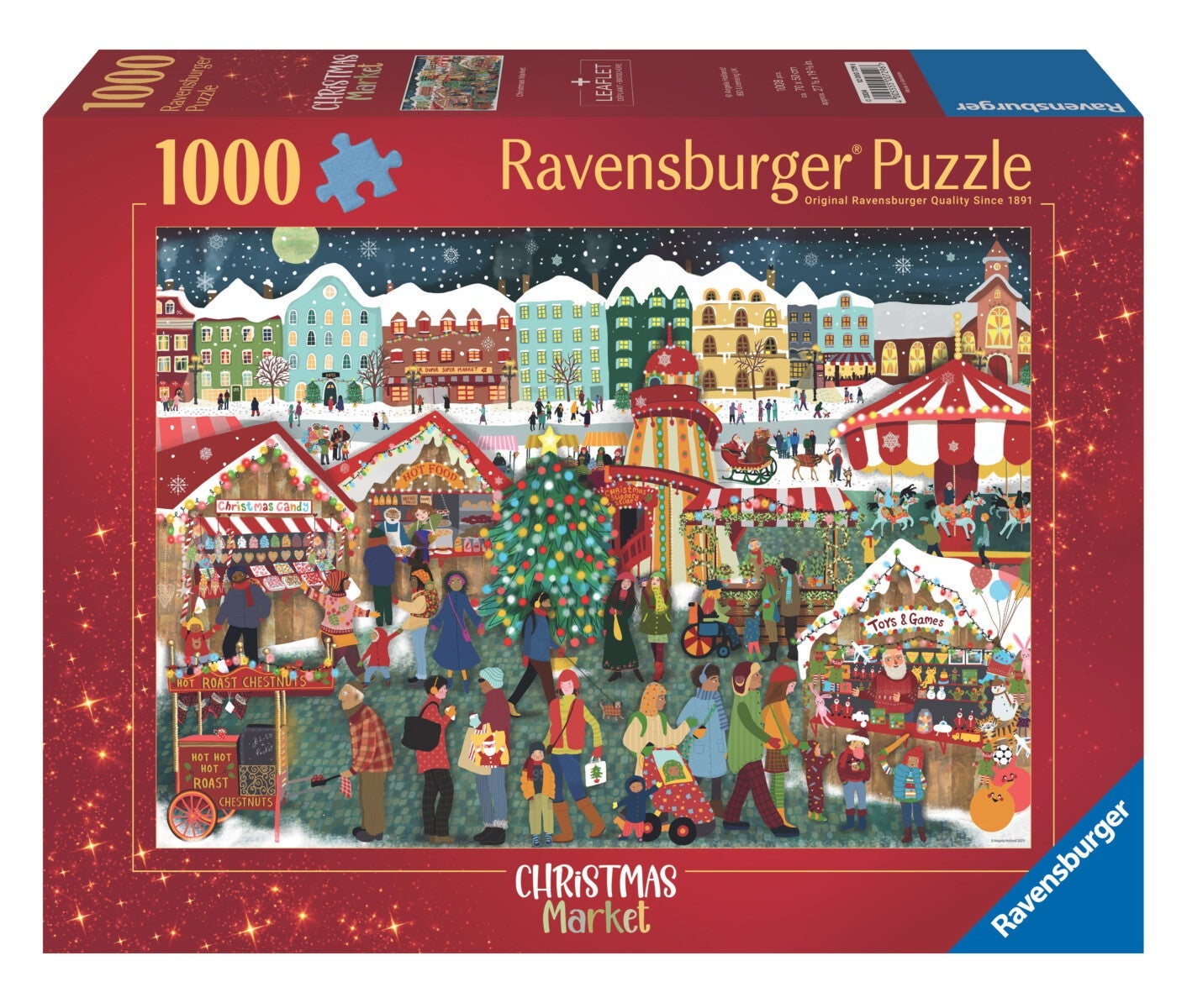 Puslespill 1000 Julemarket Ravensburger