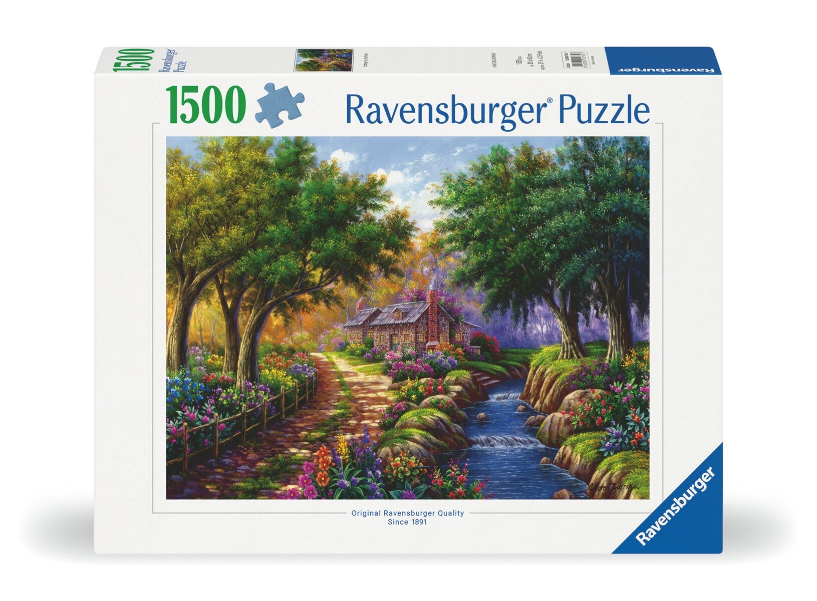 Puslespill 1500 Hytte Ved Elven Ravensburger